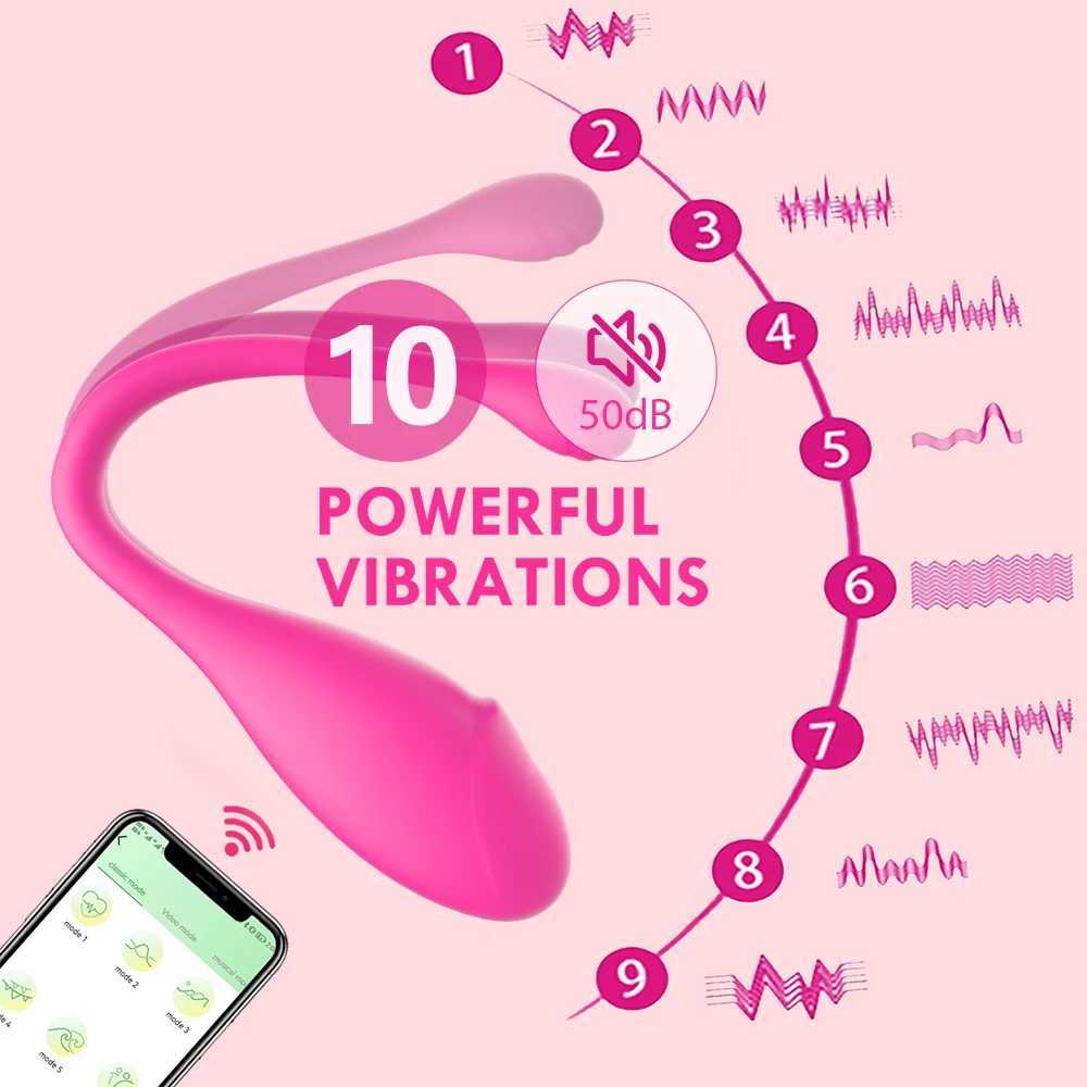 Wireless Bluetooth APP Vibrator Female Remote Control Egg Clitoris Stimulator G Spot Massager Sex Toys for Women Adults PantiesXJ250704