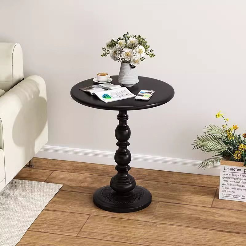 B7052 Living room home small coffee table side table retro corner table iron bedside balcony small round table