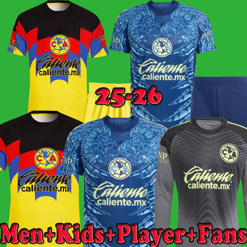 FC MX club america Soccer Jersey 4XL kids kit football shirt 25 26 J.QUINONES GIOVANI HENRY Home Away match kits set player fans goalkeeper