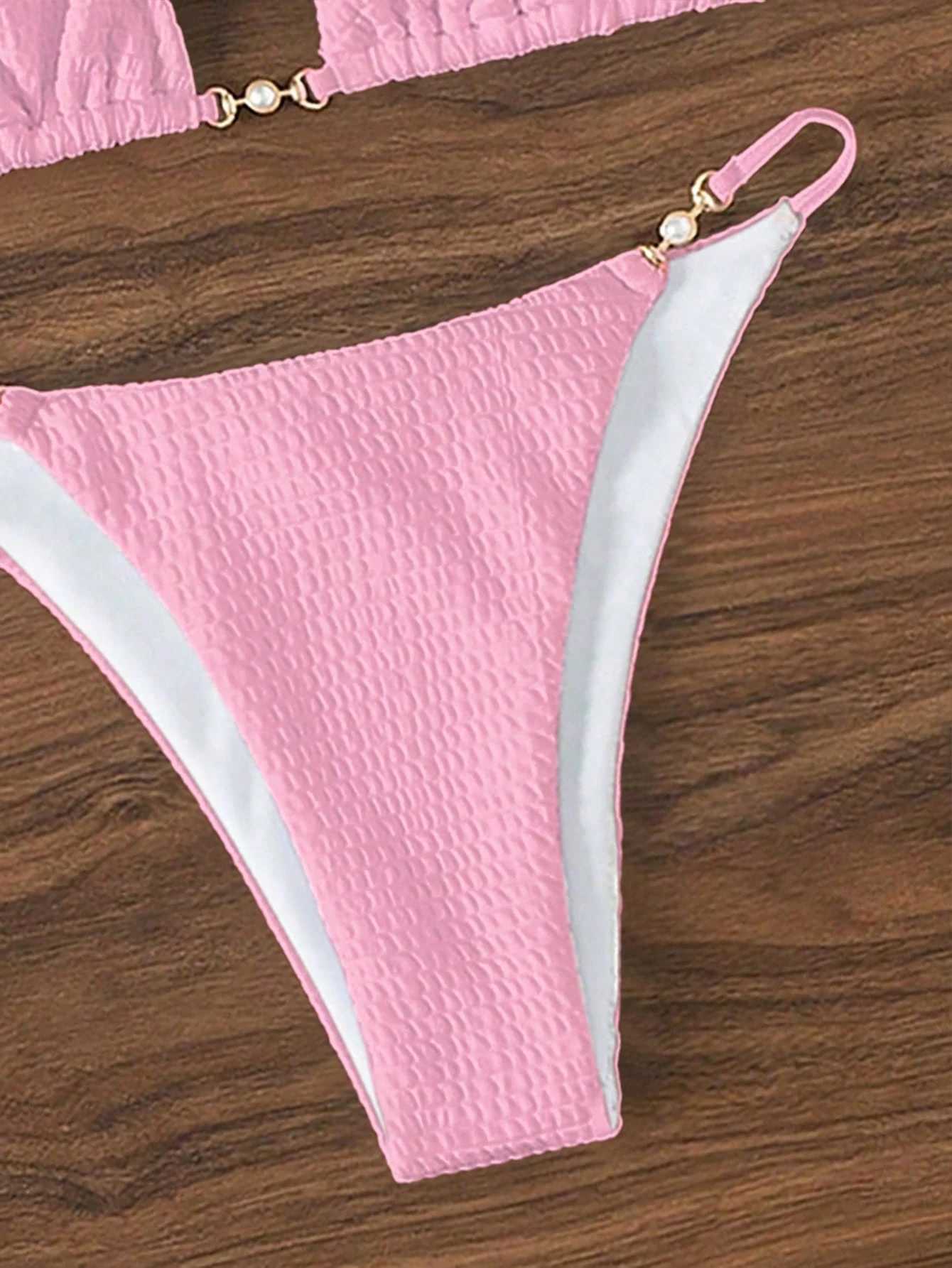 Swimsuit for women conservative split bikini seaside spa vacation photo swimsuit XJ250624