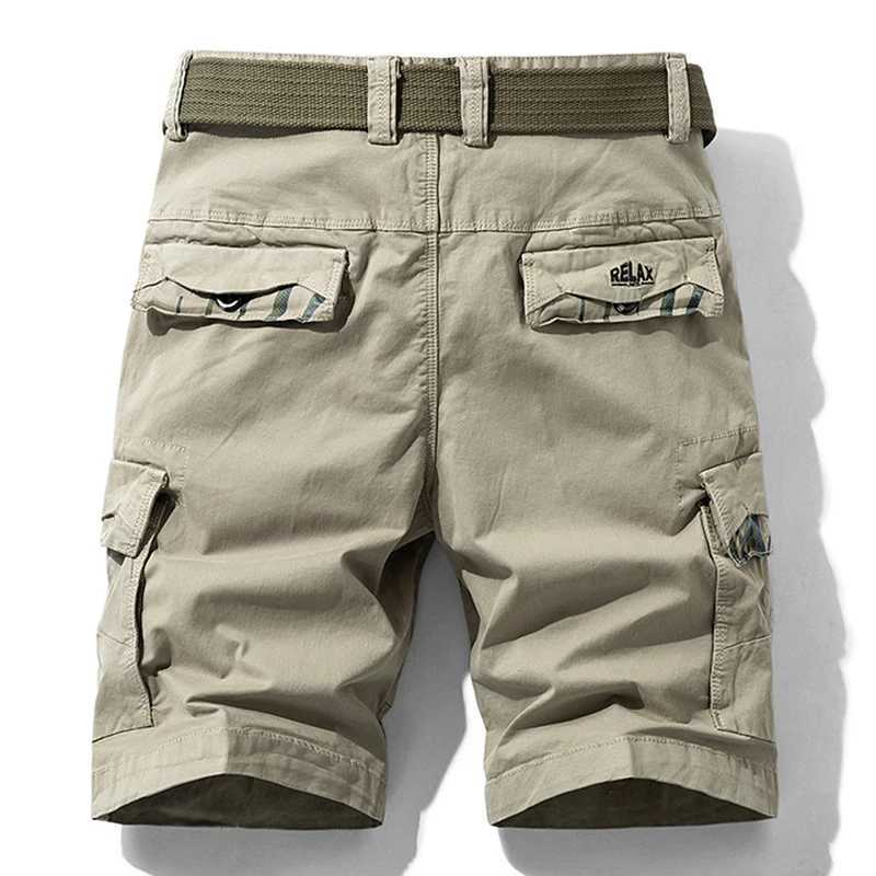 Summer Men New Cargo Shorts Mens Fashion Cotton Beach Multi Pocket Shorts Men Breathable Casual Joggers Shorts Male Dropshipping W250705