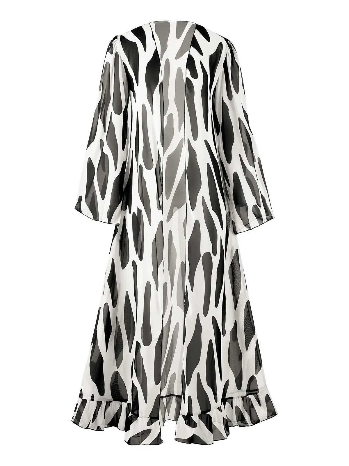 Womens 3-piece Swimsuit for Women Long Sleeve Mesh Long Cover-ups Bikini Set Beige Cross Bandage Backless Beach Swimwear 2024 XJ250624