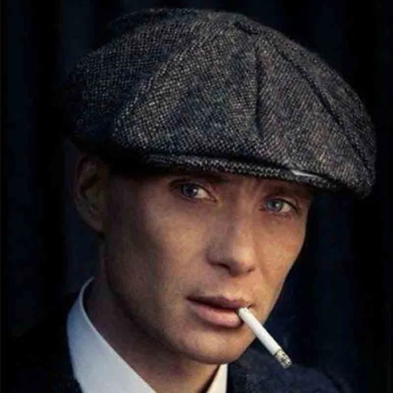 Vintage mens and womens octagonal hats British coarse floral blend gentlemens sboy beret painter 250703