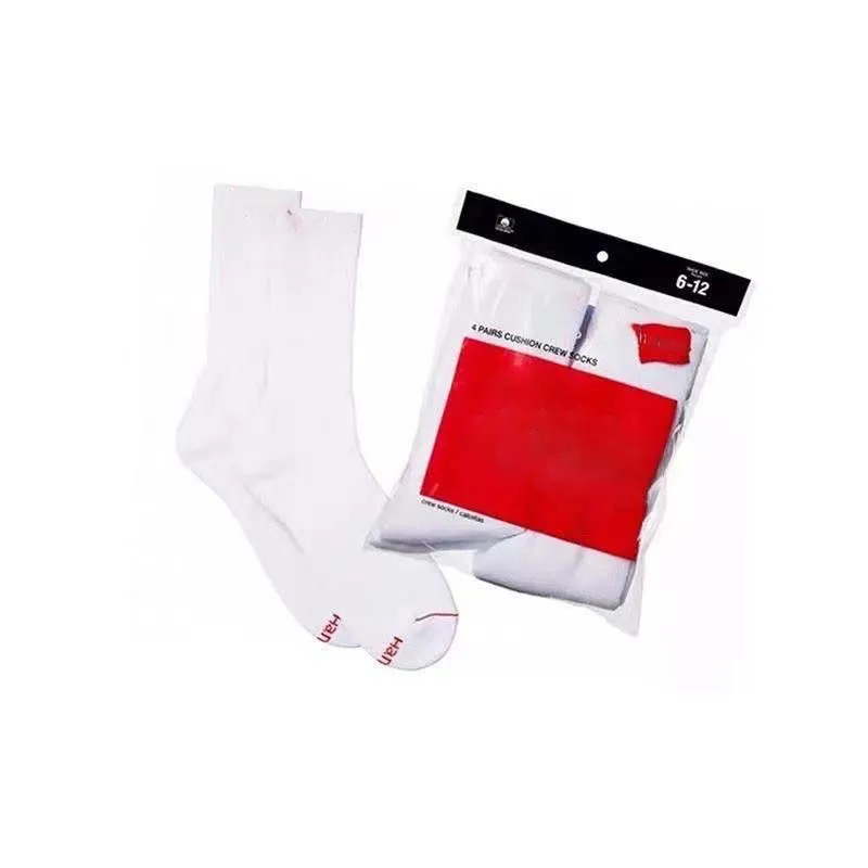 4 Pairs/pack Black White designer socks Letter Solid Color Cotton Tube Socks Set Ins Tide Street Wear All-Match Sports Long Socks without Box