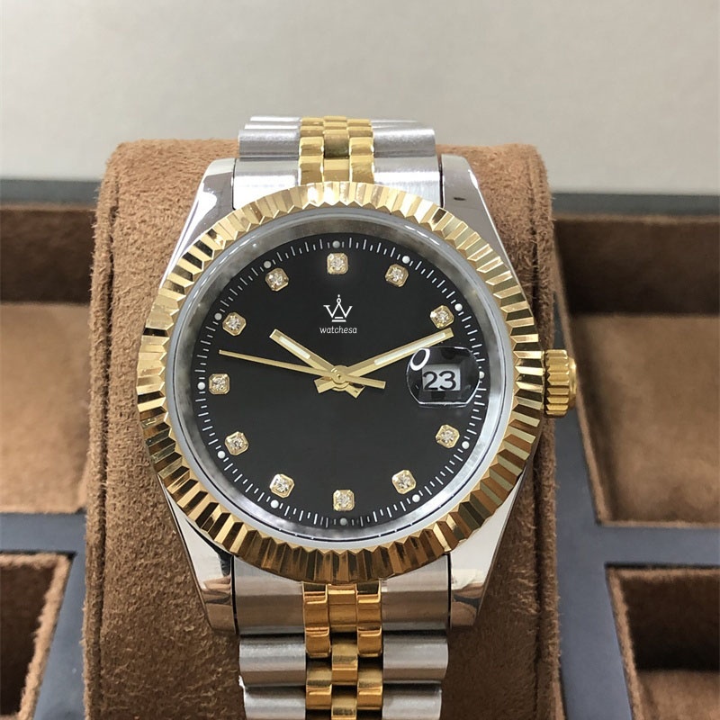 Designer Men's Automatic Mechanical Watch - Stainless Steel Case & Sapphire Crystal, Waterproof Luxury Timepiece