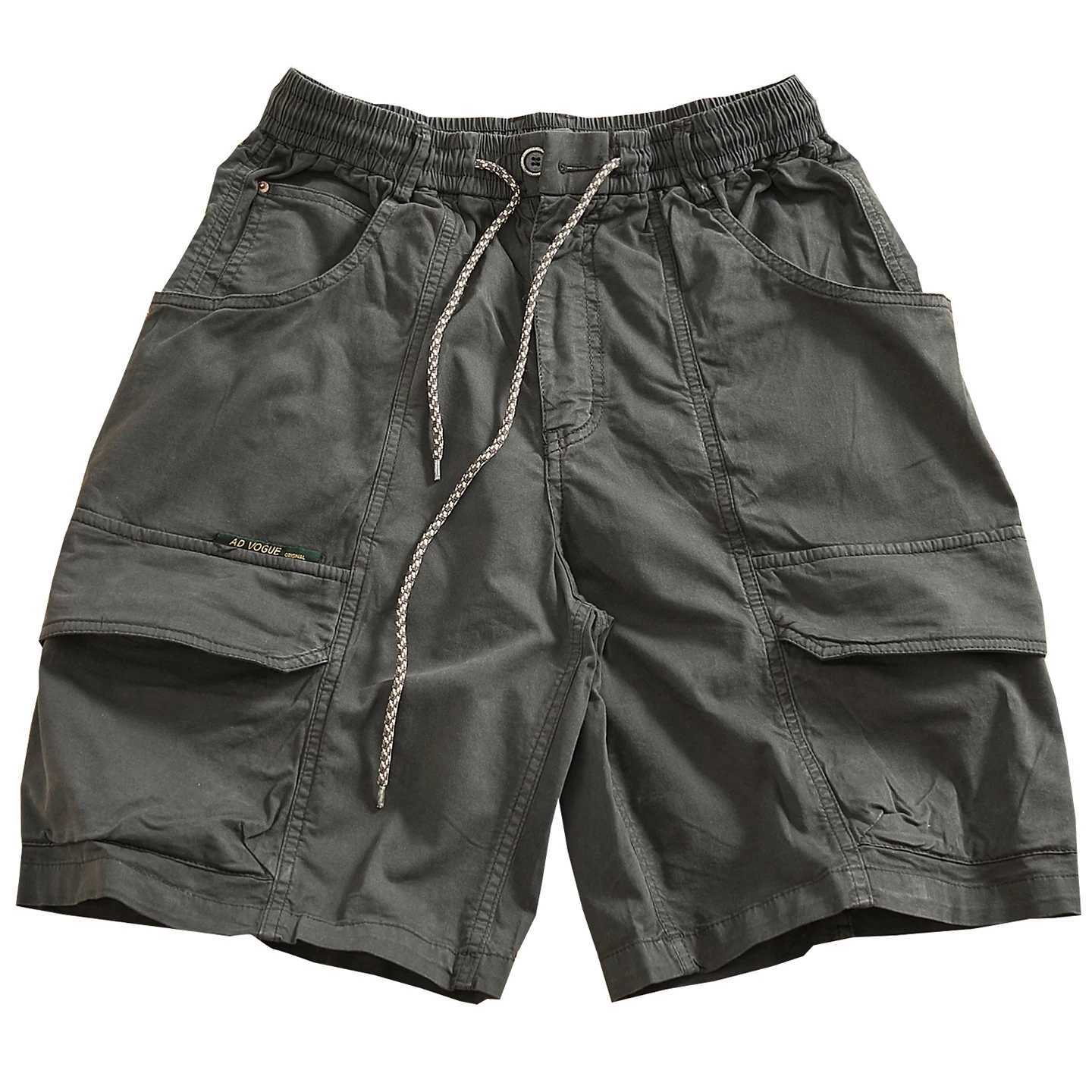 2025 Summer New Arrival | American Heavyweight Vintage Stretch Cargo Shorts | Trendy Relaxed 5-Inch Inseam Mens Casual Shorts W250705