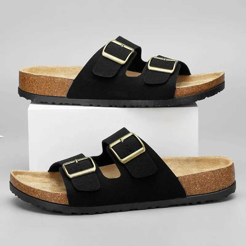 Mans Leather Sandal for Men Beach Sandals Men 2024 Designer Mens Shoes Mens Comfortable Slipper Original Brands Shoes Summer XJ250704