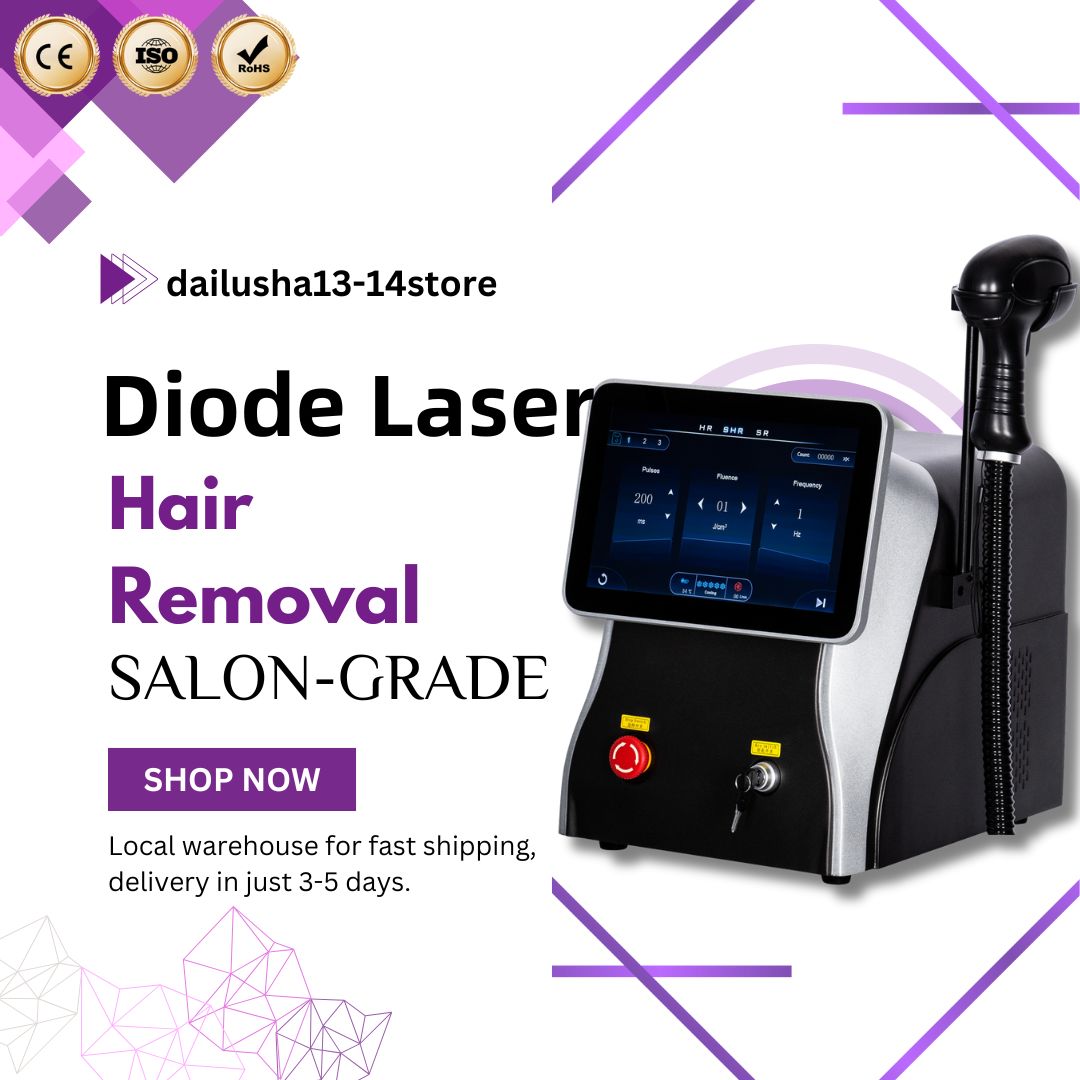 Diode Laser Hair Removal Device Permanent Hair Removal Professional Laser 3 Wavelength 755 808 1064NM Painless Hair Removal