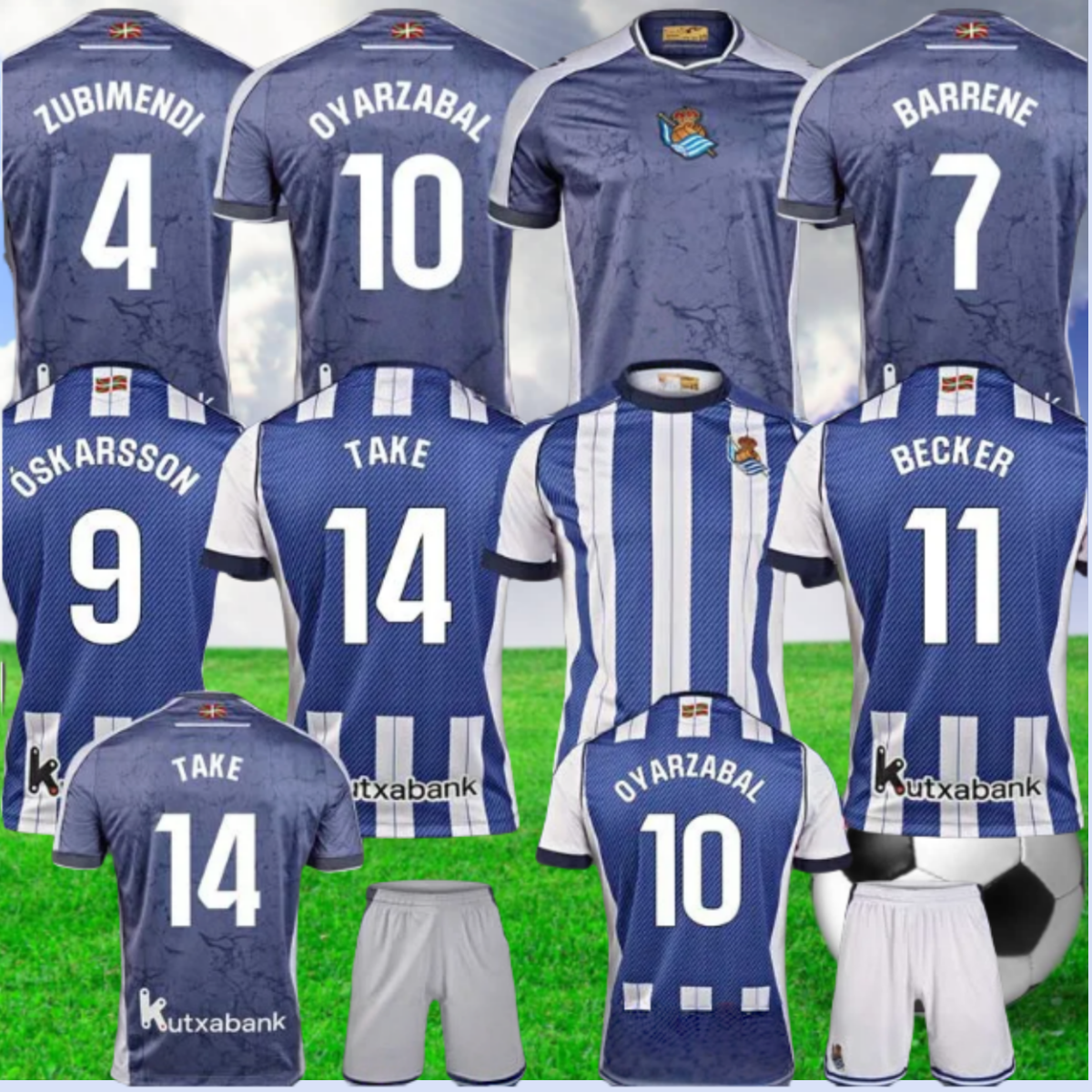 2025 2026 Real Sociedad Soccer Jersey OYARZABAL ZUBIMENDI BARRENE OSKARSSON Football Shirt BECKER TAKE 25 26 camiseta de futbol ZAKHARYAN Men kit kids Equipment 567
