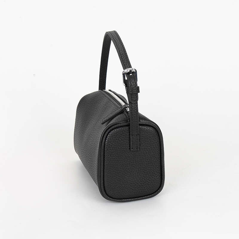 Holder Crossbody Small First Layer Cowhide Simple Design Pen Pouch Handbag Genuine Leather Women's Pillow Underarm Bag
