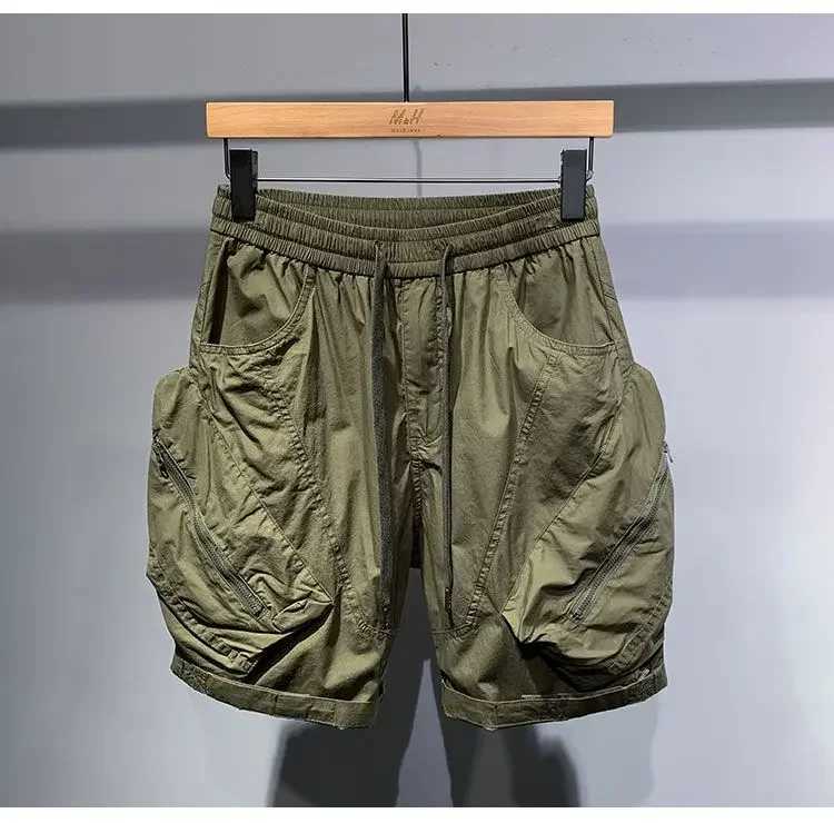 Men Fashion Caogo Shorts Big Pockets Jogger Shorts Hip Hop Streetwear Harajuku Pants Plus Size Streetwear Hip Hop Sweatpants W250705