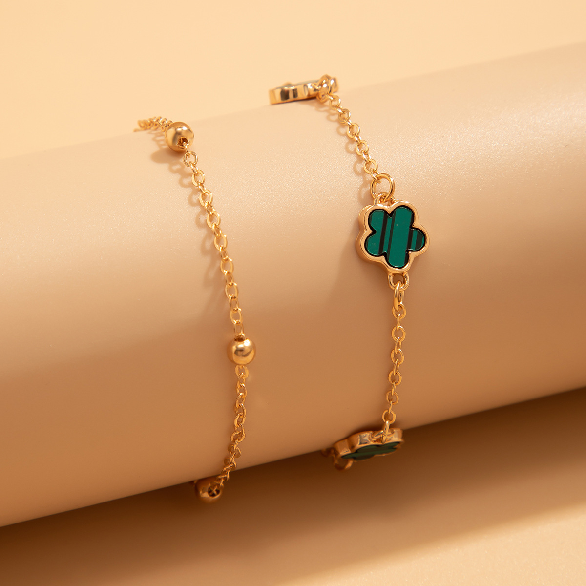 Fashionable, Simple And Versatile Chain Ankle Accessory, Unique Five-Leaf Flower Ankle Chain For Women