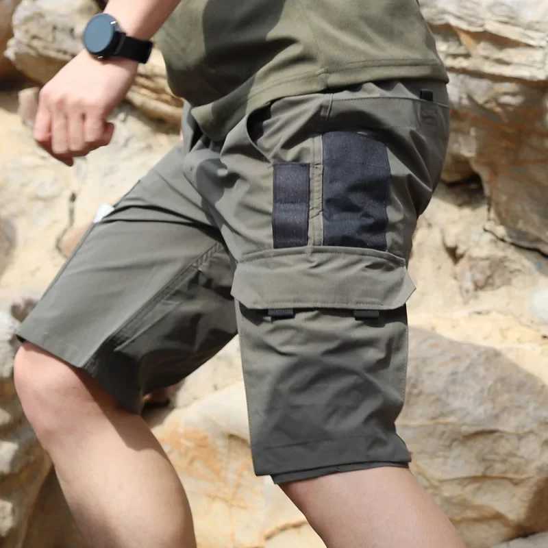 Gift Belt Mens Operator Elastic Tactical Ripstop Workout Outdoor Cargo for Men Cycling Hiking Fishing Casual Shorts W250705