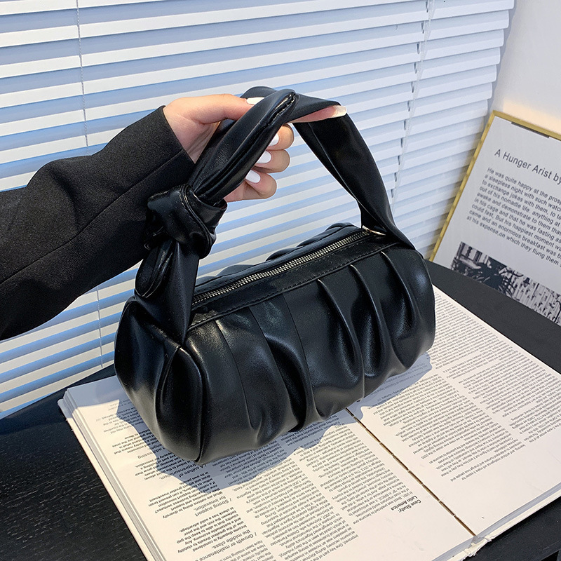 Cross border pillow trend bag Boston bag New pleated trend bag Single shoulder women s crossbody bag Designer bag Women s handbag
