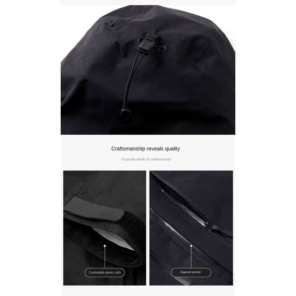 Jacket Men's Sports Casual Soft-Shell Zipper Pocket Water Windbreaker New Autumn Functional Camping Hooded Raincoat 250701 250701