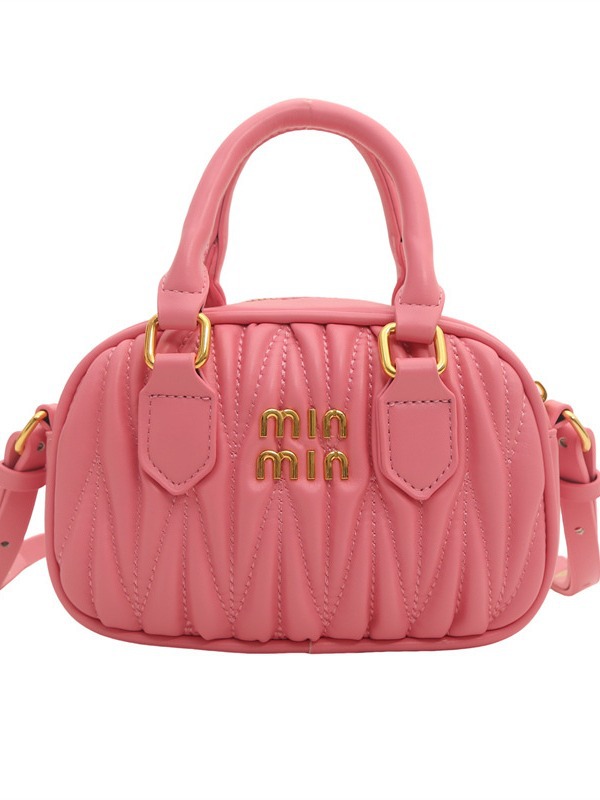 free shipping designer Yangqi Embroidery Thread Pillow Bag Korean Edition Xiaoxiangfeng Princess New Trendy Single Shoulder Crossbody Bag pink