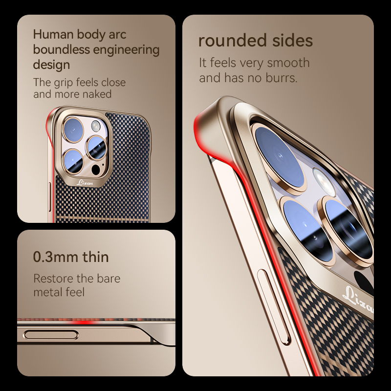 Carbon Fiber Cell Phone Case Wireless Kevlar Aramid Fiber Cell Phone Case Suitable for iphone 16 Series Ultra-Thin Phone Case Luxary