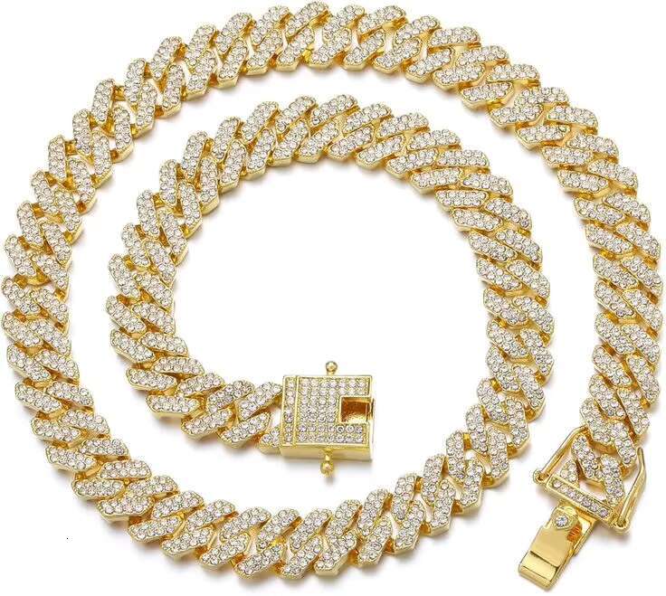 Wholesale Price Moissanite Cuban Chain Moissanite Gold Plated Necklace Cuban Chain Necklace Charm Pendant Ring Watches