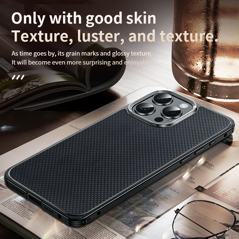 Wireless Charging Capable Cell Phone Case, High-Strength Aramid Fabric Smartcase For (Model: iPhone 16)