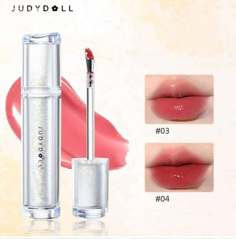 Judydoll Ice Iron Glaze Lipsticks Non-Stick Cups Mirror Shine Watery Lip Lotion Metal Brush Head Makeup Cosmetics X250705