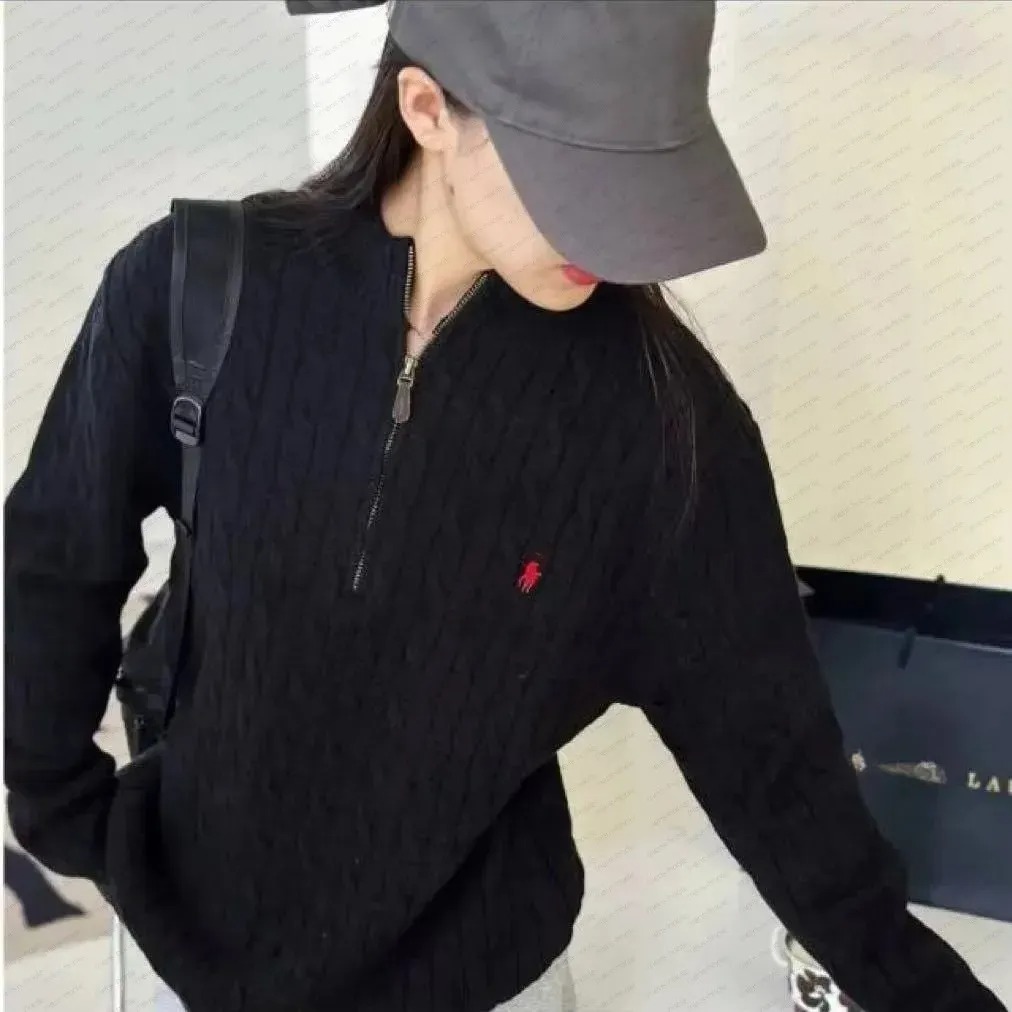 Cashmere sweater Womens sweater Designer brand retro pullover sweater classic embroidery LOGO crew neck sweater casual sports fashion POLO