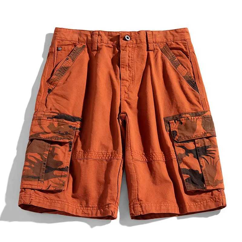 Summer Men Cargo Camouflage Shorts Mens Cotton Beach Multi Pocket Shorts Man Spring Casual Joggers Shorts Male Dropshipping W250705