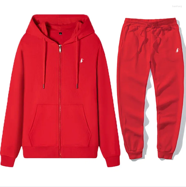 2025 small horse embroidery Brand suit Men's Tracksuits Classic Hoodies Pants Sets Pullovers Jackets Sports Long Sleeved