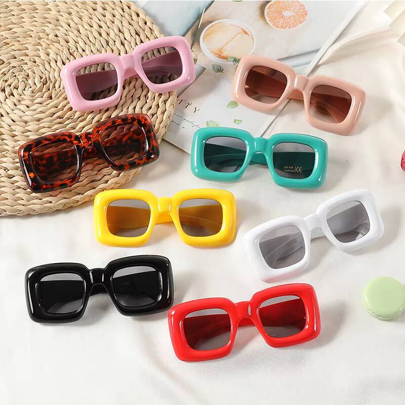 3-12 Years New Square Sunglasses for Boys Girls Y2K Retro Design Shades Candy Color Goggle Sun Glasses Kids Children Eyewear ddmythur Z260305
