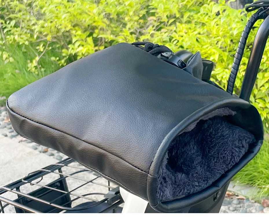 Waterproof Motorcycle Handlebar Muffs - Winter Warm Gloves Bicycle Hand Covers All-Weather Hand Warmers S25118