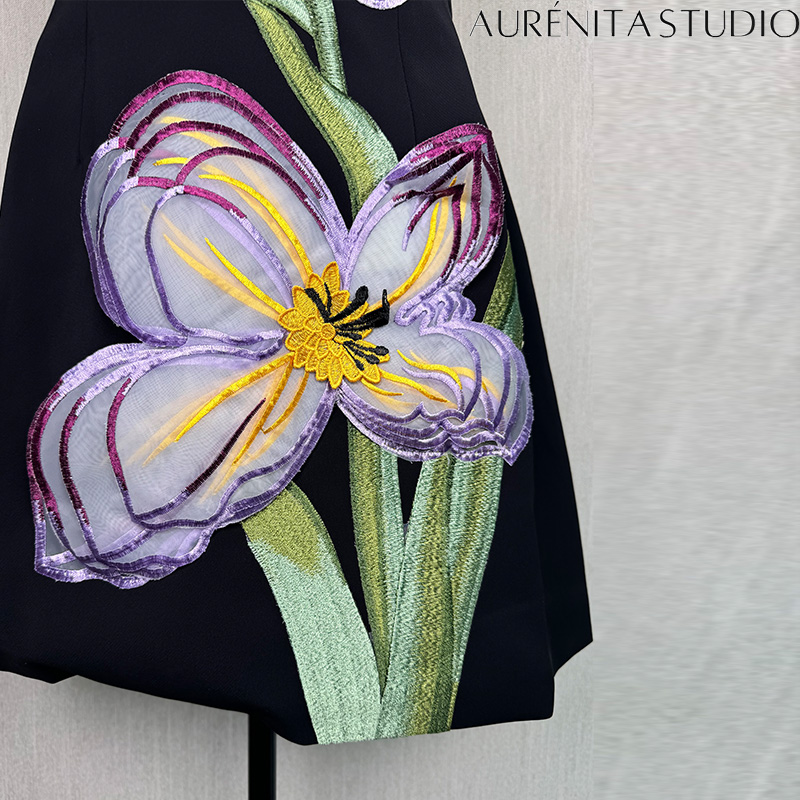 Women's Floral 3D Printed Summer Dress Designer Sleeveless Mini Dress Black Prom Wedding Dating Party Fashion Dress Special Occasion