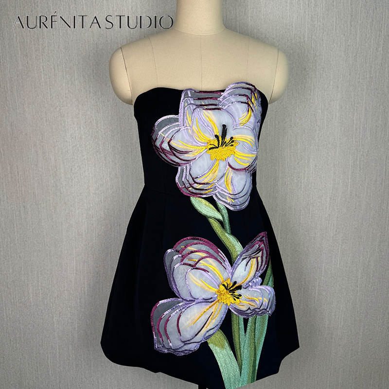 Women's Floral 3D Printed Summer Dress Designer Sleeveless Mini Dress Black Prom Wedding Dating Party Fashion Dress Special Occasion