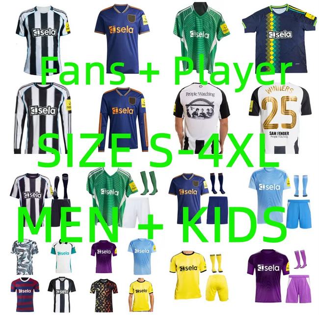 24 25 26 ISAK BRUNO G. newcaslte united Soccer Jerseys TONALI GORDON newcaste 2024 2025 2026 football shirt JOELINTON LIVRAMENTO NUFC jersey Player version Men Kid kit