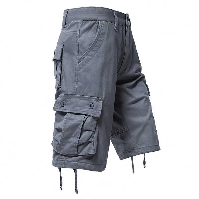 Summer New Street Style Cotton Shorts Cargo Casual Pants Loose Mens Shorts Men Clothing Shorts Men W250705