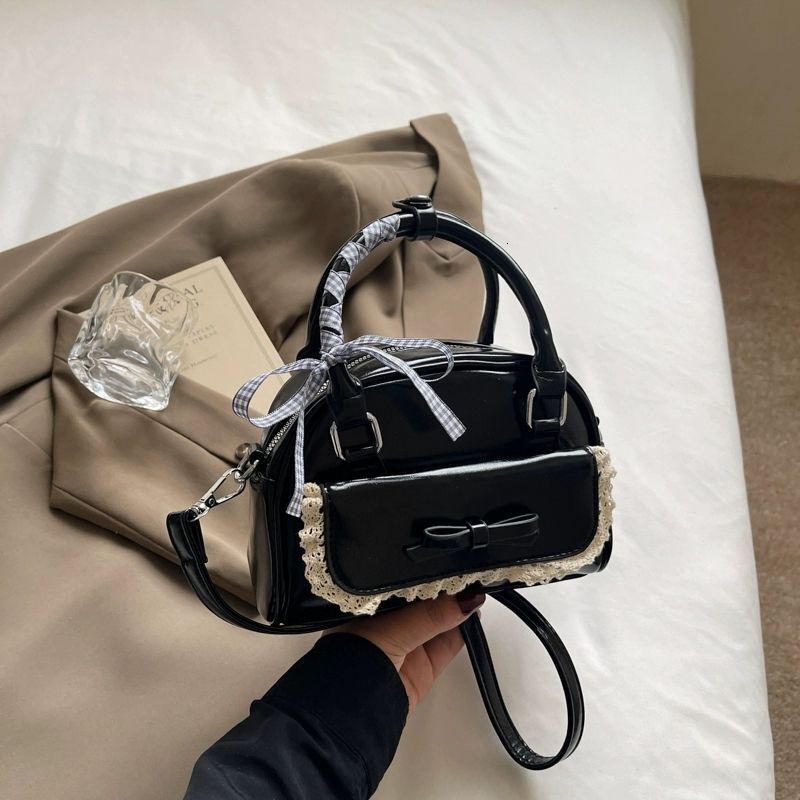 Women s bow trend bag spring and summer new fashion handbag bowling bag designer bag trend multifunctional women s crossbody bag