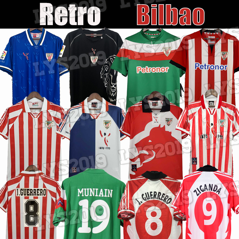 Athletic Bilbao Soccer Jerseys WILLIAMS O.SANCET retro 1984 1995 1997 98 99 01 03 08 2011 12 GURUZETA SIMON UNAI Men Kit Football Shirt Goalkeeper