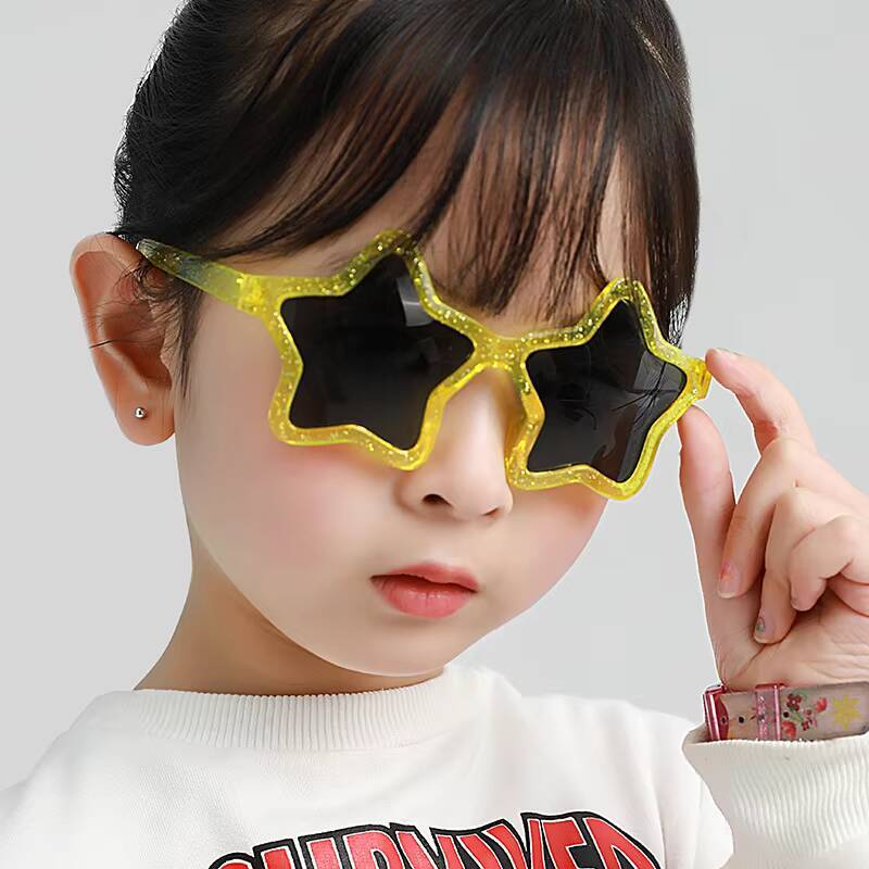 Cute Five Sunglasses Baby Cartoon Star Outdoor Protection Children Lovely Sun Glasses Girl Boy Kids Gifts UV400 De Sol ddmythur Z260305