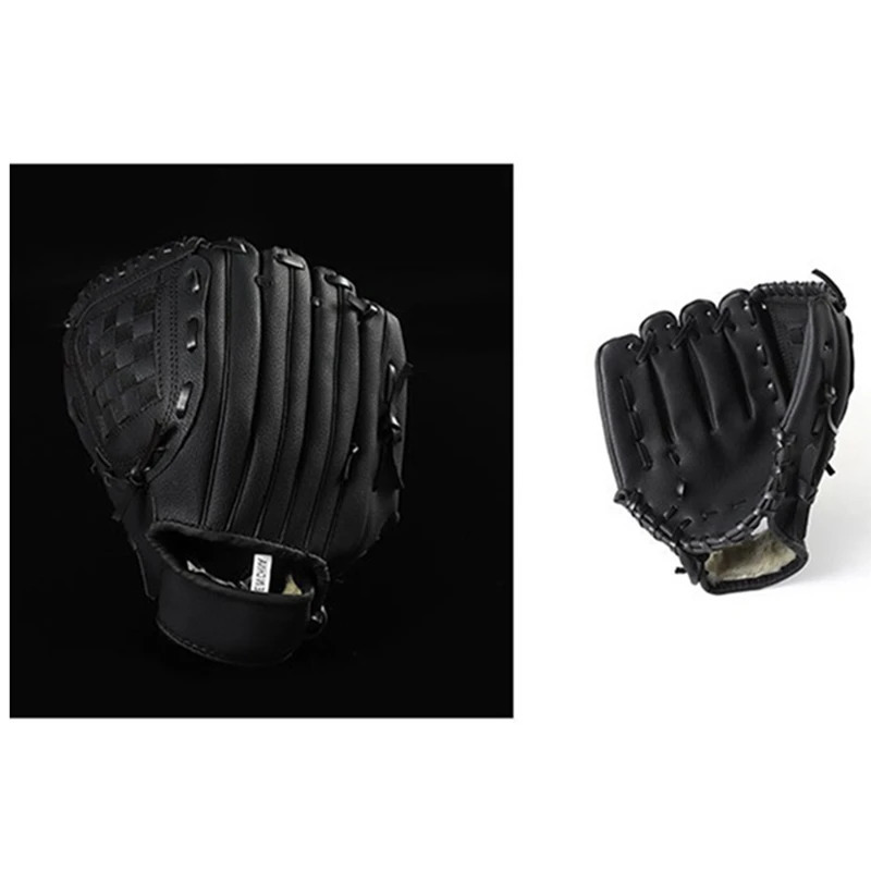 Outdoor Sports 2 Colors Baseball Glove Softball Practice Equipment Right Hand for Adult Man Woman TrainBlack 11.5 Inch 250704