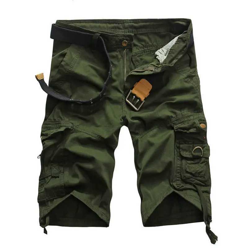 Summer Mens Cargo Shorts Multi Pocket Shorts High Quality Streetwear Cotton Camouflage Shorts Men Clothing Workwear Shorts AF9 W250705