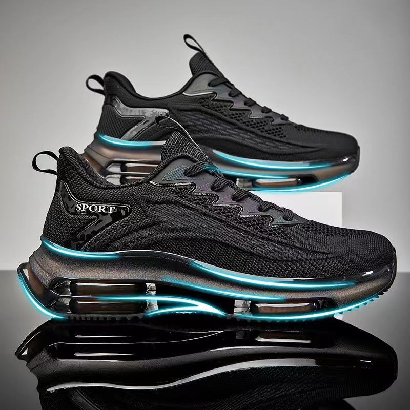 Designer casual shoes Men's 2025 New Full Sole Air Cushion Running Trendy Non-Slip Shock Absorption Casual Sports Shoes Summer Dad Sneakers
