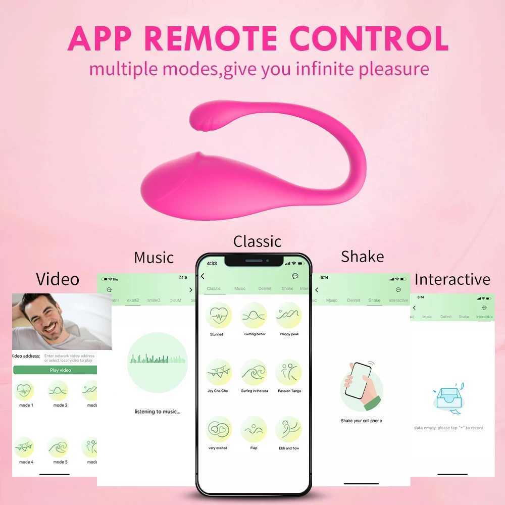 Wireless Bluetooth APP Vibrator Female Remote Control Egg Clitoris Stimulator G Spot Massager Sex Toys for Women Adults PantiesXJ250704