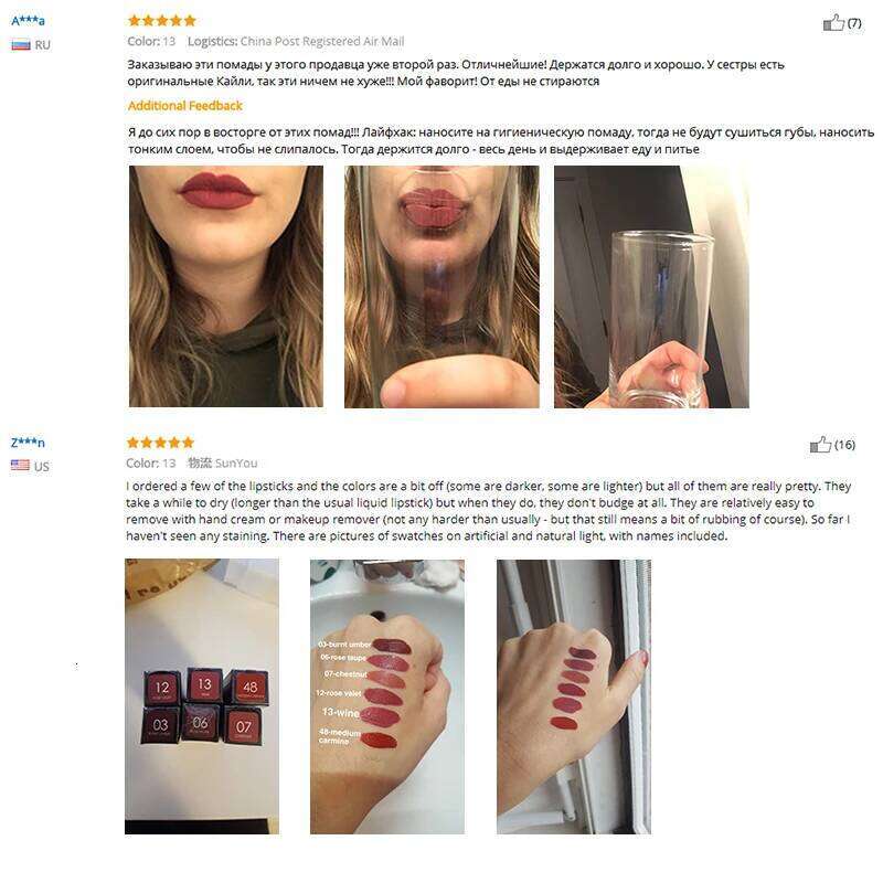FOCALLURE Matte Liquid Lipstick Waterproof Long-lasting Lightweight Lip Gloss Glaze Lips Tint Makeup for Women's Cosmetics X250705