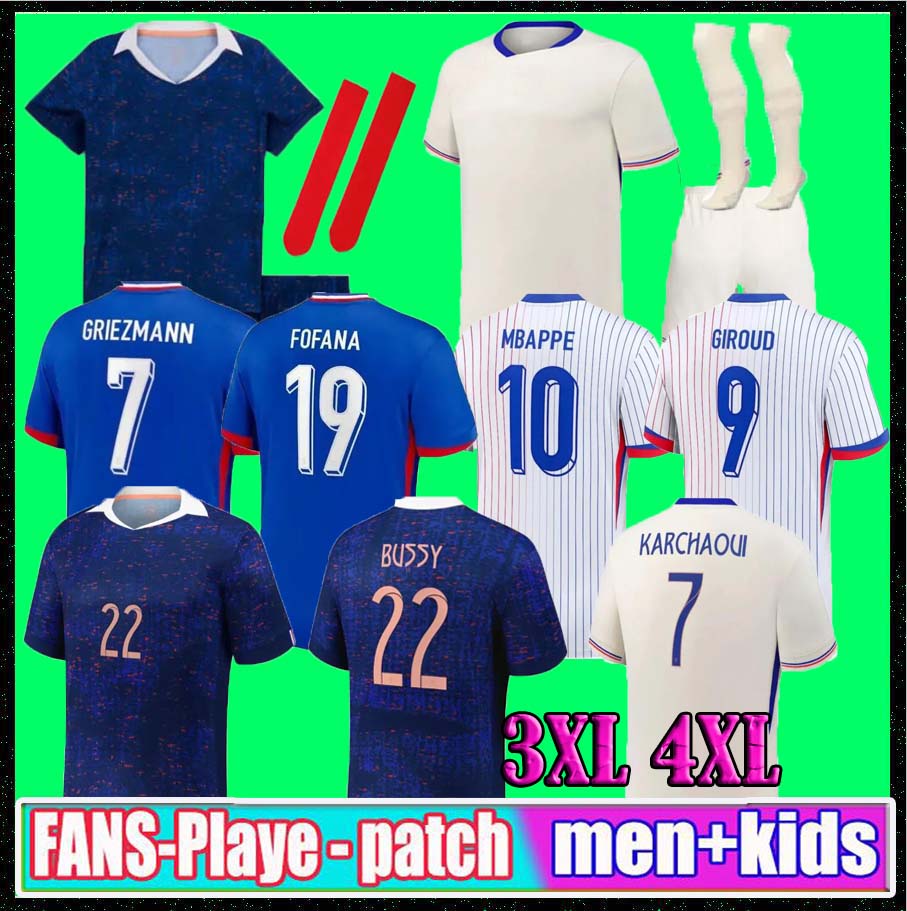 french soccer jersey 25 26 MBAPPE GRIEZMANN 2025 GIROUD PAVARO HERNANDEZ DEMBELE Maillots de football shirt equipement de foot Men kids kit enfants