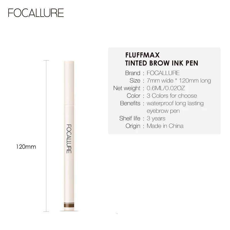 Wholesale FOCALLURE 4 Forks Eyebrow Pencil Ultra-fine Waterproof Long Lasting Natural Eye Brow Tattoo Tint Enhancers Cosmetics X25070