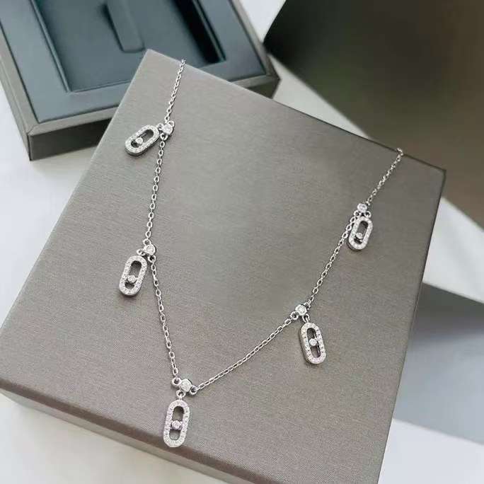 Necklace womens necklace designer jeweler chains pendant titanium steel charm anniversary gift for women gold plated holiday gifts multiple pendant necklaces