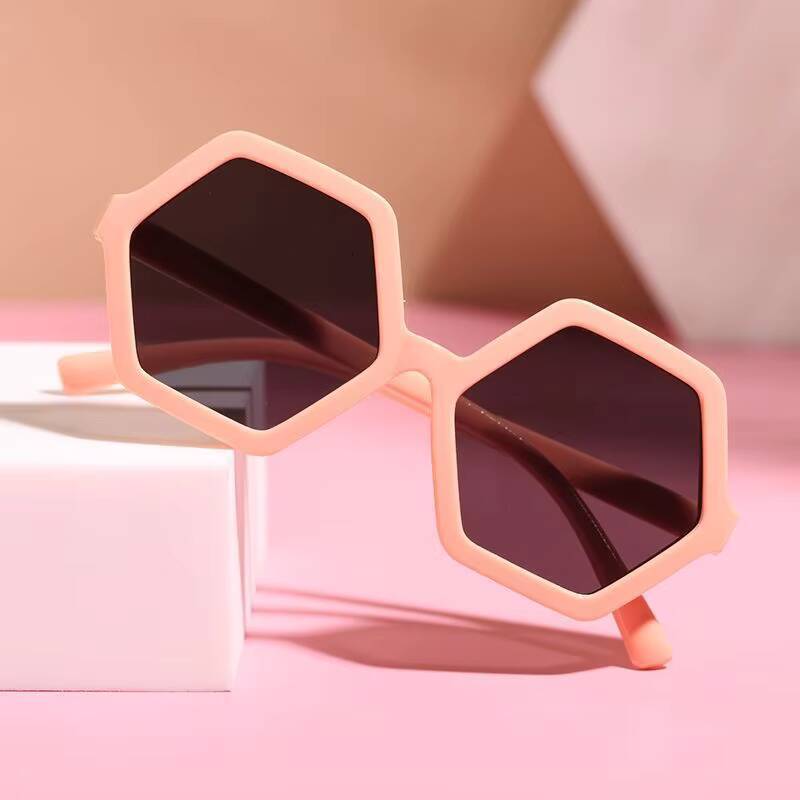 New Boy Girl Fashion Square Sunglasses Children Vintage UV Protection Sun Glasses Cute Kids Hexagonal Eyewear UV400 Gafas De Sol ddmythur Z260305