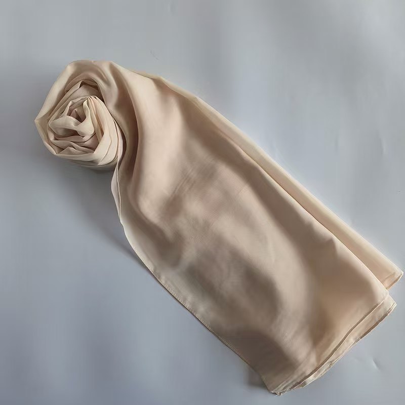 K1239 Chiffon fringe headscarf 70*180 breathable long scarf ladies shawl scarf Middle Eastern headscarf