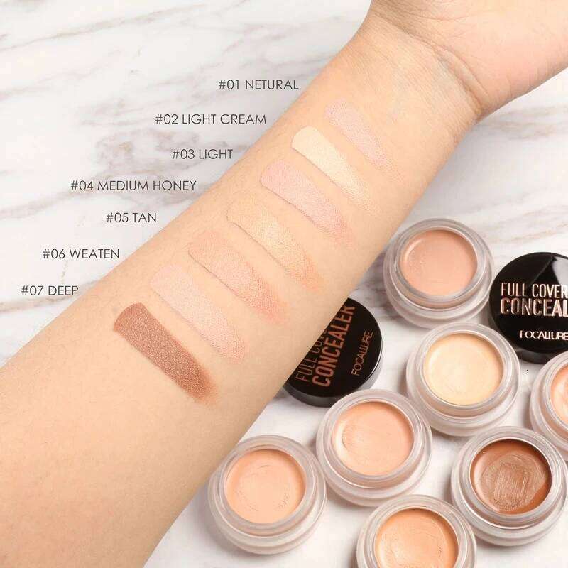 FOCALLURE Makeup Concelaer Full Coverage Waterproof Concealer Cream Oil-control Face Base Foundation Moisturizing Cosmetics X250705