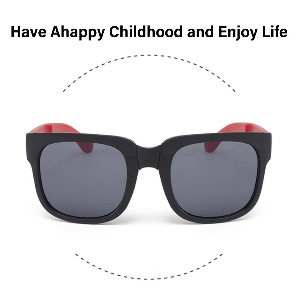Trendy Outdoor Kids Square Frame UV 400 Foldable Sunglasses Shades for Toddler Boys and Girls ddmythur Z260305