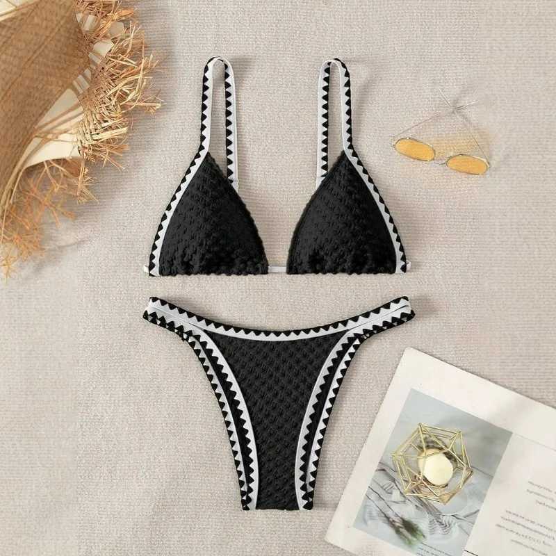 2025 New Moon Edge Kadn Seksi ki Paral Straplez Mayo Strap up gen Bikini Set Seksi Banyo Yzme Plaj Kyafeti XJ250624