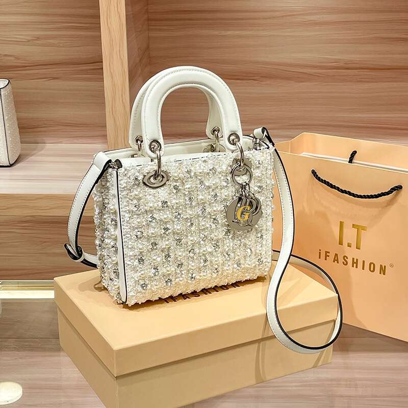 Princess for Women 2025 New Pearl Decorated Fashionable High-end Women's Handbag Crossbody Small Bag